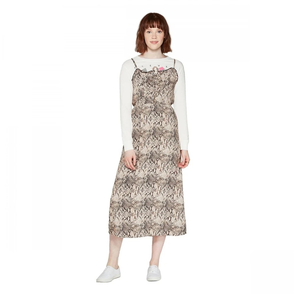 NWT! Wild Fable Snake Print Slip Dress